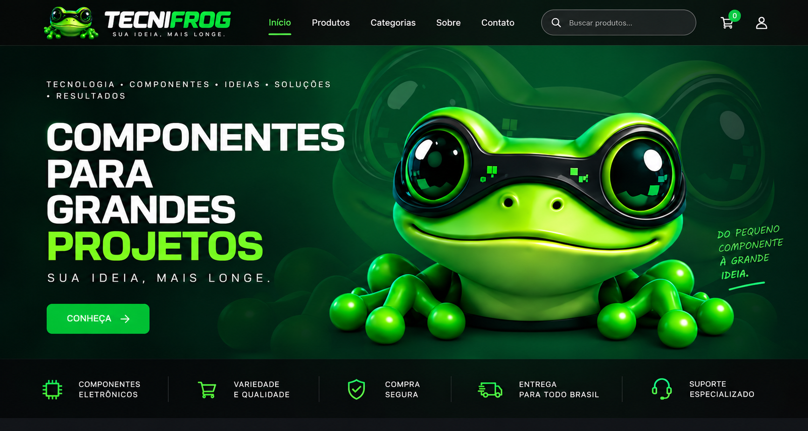 TECNIFROG — Componentes para grandes projetos. Sua ideia, mais longe.